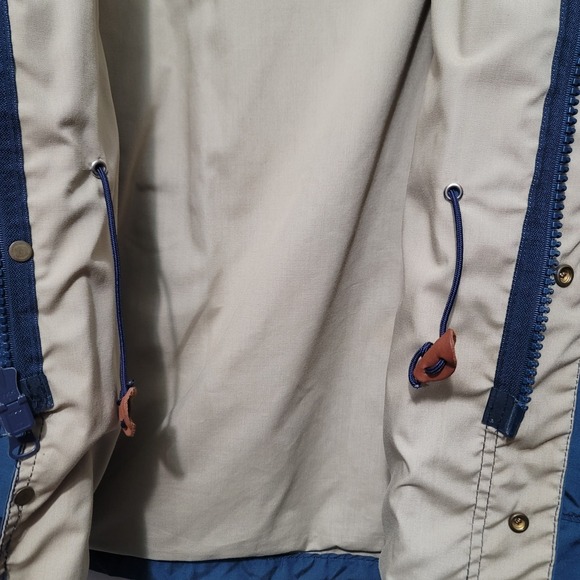 VTG 1980s Ford Jacket Mens L Blue Full Zip Factory Uniform Workwear Made in USA - Picture 14 of 16